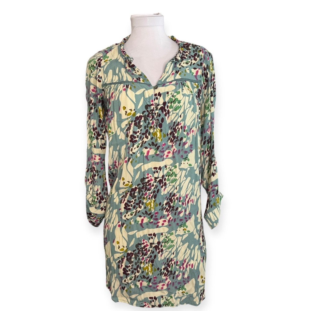Anthropologie Dolan Left Coast Wanderlust Shirt Dress XS Long Sleeve